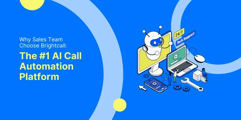 Brightcall promo graphic for AI-powered sales call automation Brightcall promo graphic for AI-powered sales call automation